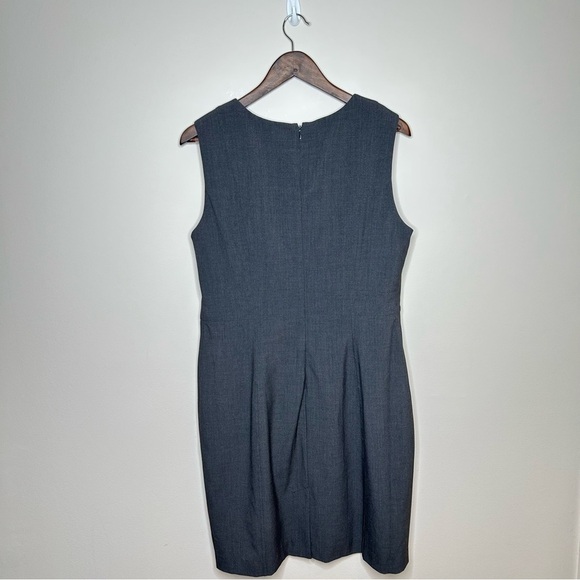 Calvin Klein Knee Length Sheath Dress Sleeveless Dark Charcoal Medium - Picture 5 of 8